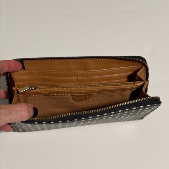 Fossil Polka dot wallet with gold zipper - Picture 4 of 10